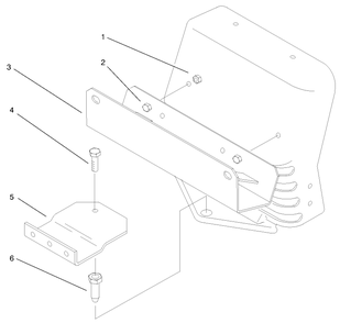 Mounting Hardware Diagram and Parts List for 79117 (200000001 - 200999999)(2000) Lawn Boy Lawn Tractor Accessories
